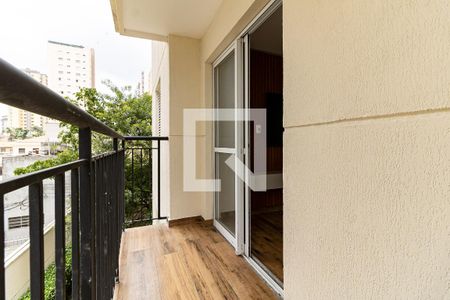 Varanda da Sala de apartamento para alugar com 1 quarto, 41m² em Vila Santo Estefano, São Paulo