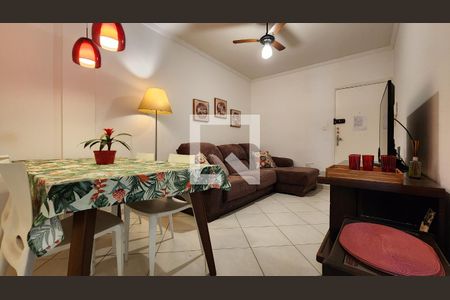 Sala de apartamento para alugar com 1 quarto, 56m² em Ponta da Praia, Santos