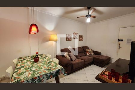 Detalhe Sala de apartamento para alugar com 1 quarto, 56m² em Ponta da Praia, Santos