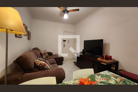 Sala de apartamento para alugar com 1 quarto, 56m² em Ponta da Praia, Santos