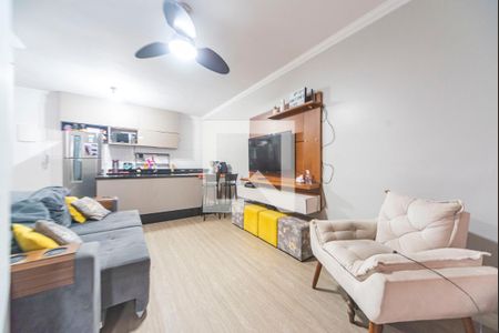 Sala de apartamento à venda com 2 quartos, 100m² em Jardim Stetel, Santo André