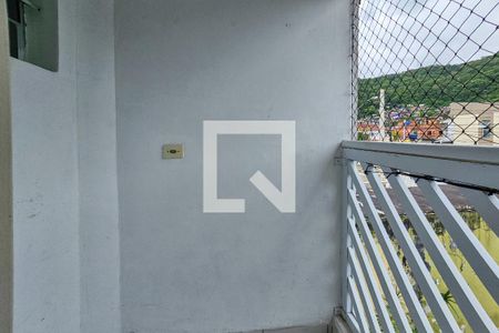 varanda do quarto de casa de condomínio para alugar com 2 quartos, 70m² em Parque Enseada, Guarujá