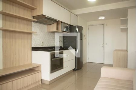 Sala/Cozinha de apartamento para alugar com 1 quarto, 38m² em Mirandópolis, São Paulo