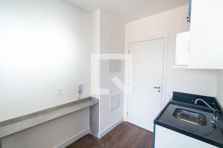 Cozinha de apartamento para alugar com 1 quarto, 25m² em Vila Clementino, São Paulo