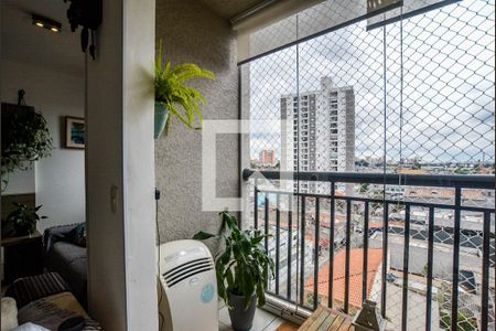 Detalhe Sala de apartamento à venda com 2 quartos, 66m² em Vila Metalúrgica, Santo André