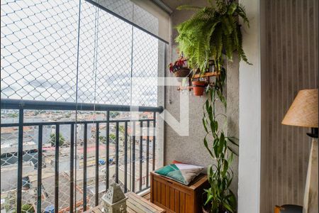 Detalhe Sala de apartamento à venda com 2 quartos, 66m² em Vila Metalúrgica, Santo André