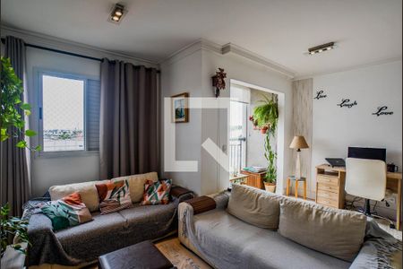 Sala de apartamento à venda com 2 quartos, 66m² em Vila Metalúrgica, Santo André