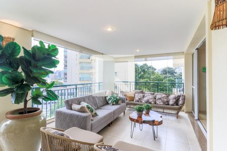 Varanda Gourmet de apartamento à venda com 4 quartos, 204m² em Vila Gertrudes, São Paulo