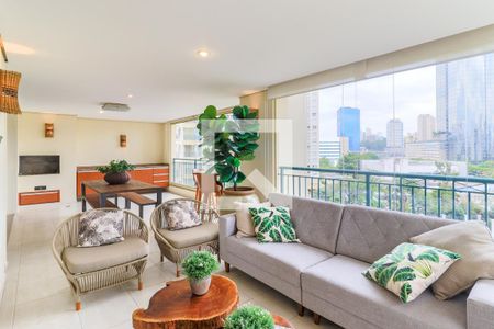 Varanda Gourmet de apartamento à venda com 4 quartos, 204m² em Vila Gertrudes, São Paulo