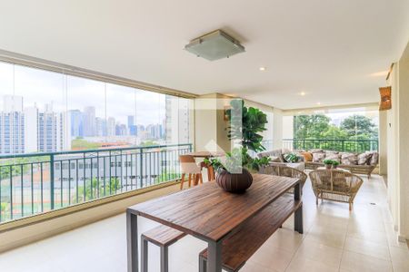 Varanda Gourmet de apartamento à venda com 4 quartos, 204m² em Vila Gertrudes, São Paulo