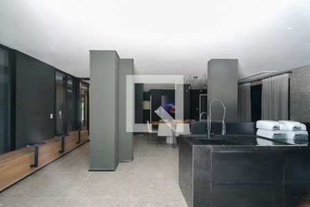 Área comum - Espaço Gourmet de kitnet/studio para alugar com 1 quarto, 24m² em Pinheiros, São Paulo