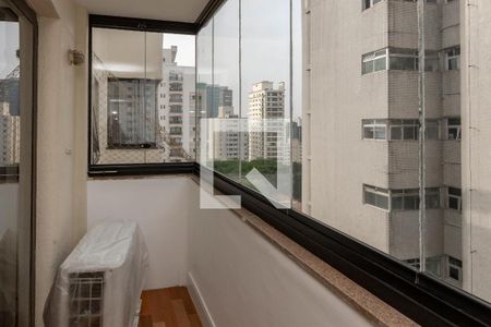 Varanda da Sala de apartamento para alugar com 3 quartos, 197m² em Campo Belo, São Paulo