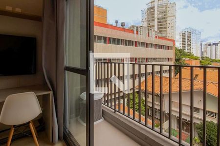 Varanda de apartamento para alugar com 1 quarto, 25m² em Santo Amaro, São Paulo