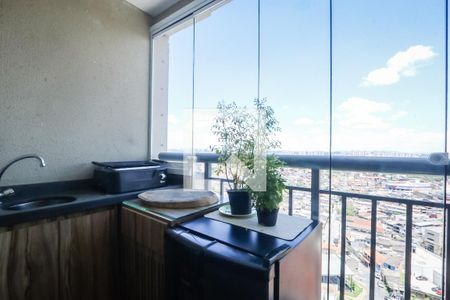 Varanda da Sala de apartamento para alugar com 2 quartos, 49m² em Vila Andrade, São Paulo