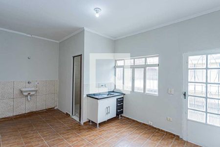 Sala, cozinha e área de serviço de apartamento para alugar com 1 quarto, 40m² em Jardim Maristela, São Paulo