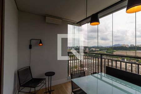 Varanda da Sala de apartamento para alugar com 1 quarto, 60m² em Vila Anastácio, São Paulo