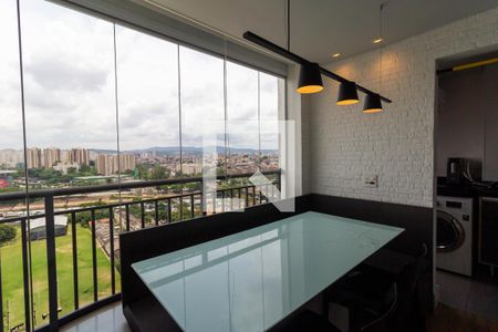 Varanda da Sala de apartamento para alugar com 1 quarto, 60m² em Vila Anastácio, São Paulo