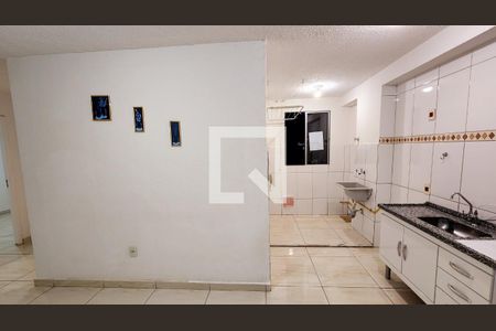 Cozinha e Área de Serviço de apartamento para alugar com 2 quartos, 45m² em Fazenda Grande, Jundiaí