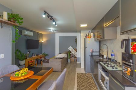 Sala/Cozinha de apartamento para alugar com 2 quartos, 56m² em Fátima, Canoas