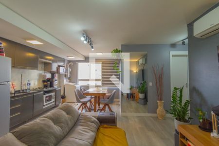 Sala/Cozinha de apartamento para alugar com 2 quartos, 56m² em Fátima, Canoas