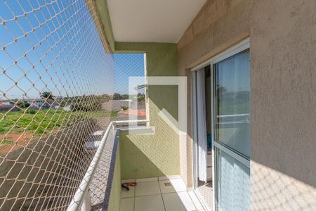 Varanda Sala de Estar/Jantar  de apartamento para alugar com 2 quartos, 57m² em Parque Sao Miguel, Hortolândia