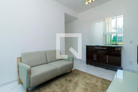 Sala de apartamento para alugar com 1 quarto, 45m² em Campo Belo, São Paulo