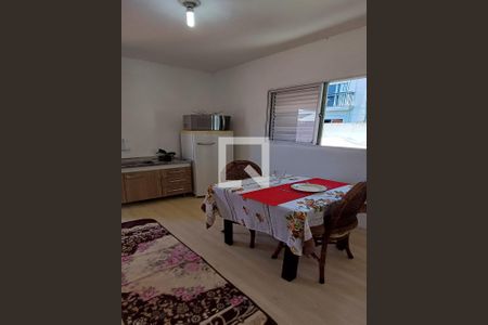 Sala de Jantar e cozinha de kitnet/studio para alugar com 1 quarto, 40m² em Coqueiros, Florianópolis