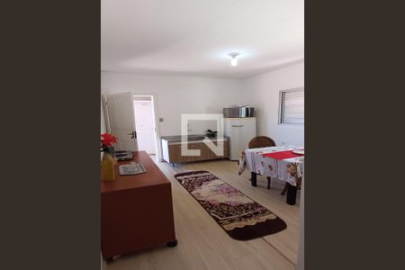 Sala de Jantar e cozinha de kitnet/studio para alugar com 1 quarto, 40m² em Coqueiros, Florianópolis