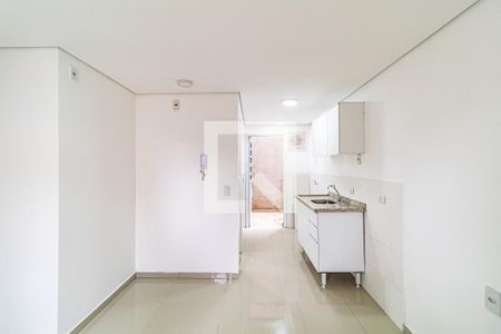 Studio - Quarto / Sala / Cozinha de apartamento para alugar com 1 quarto, 27m² em Jardim Trussardi, São Paulo