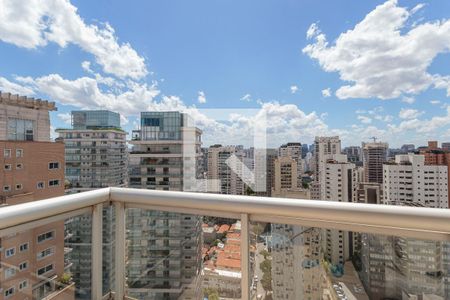 Varanda da Sala de apartamento à venda com 2 quartos, 134m² em Vila Nova Conceição, São Paulo