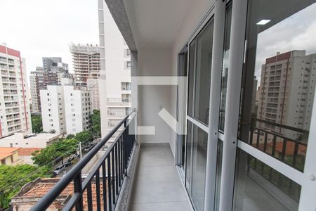 Varanda de kitnet/studio para alugar com 1 quarto, 32m² em Vila Mariana, São Paulo