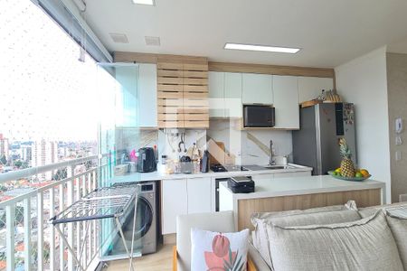 Sala e Cozinha de apartamento à venda com 2 quartos, 44m² em Vila Prudente, São Paulo