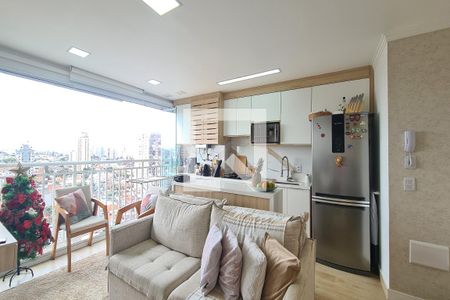 Sala e Cozinha de apartamento à venda com 2 quartos, 44m² em Vila Prudente, São Paulo