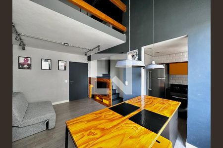 Sala de apartamento para alugar com 1 quarto, 50m² em Brooklin, São Paulo