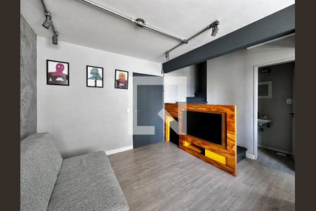 Sala de apartamento para alugar com 1 quarto, 50m² em Brooklin, São Paulo