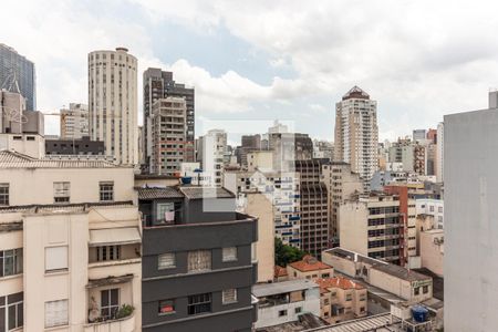 Vista da Varanda de kitnet/studio à venda com 1 quarto, 30m² em Vila Buarque, São Paulo