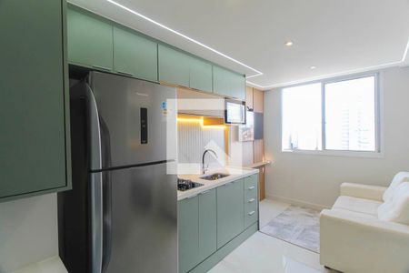 Sala/Cozinha de apartamento para alugar com 1 quarto, 25m² em Vila Prudente, São Paulo