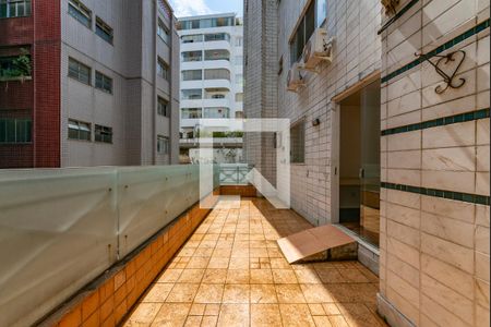 Varanda da Sala 2 de apartamento à venda com 3 quartos, 140m² em Santa Lúcia, Belo Horizonte