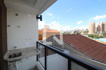 Sala / Cozinha - Varanda de apartamento para alugar com 1 quarto, 27m² em Jardim São Paulo, São Paulo