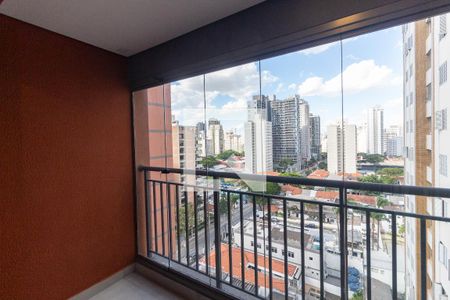 Varanda  de kitnet/studio para alugar com 1 quarto, 30m² em Santo Amaro, São Paulo