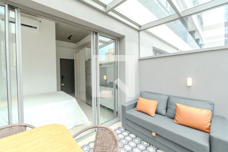 Sacada de kitnet/studio para alugar com 1 quarto, 27m² em Paraíso, São Paulo