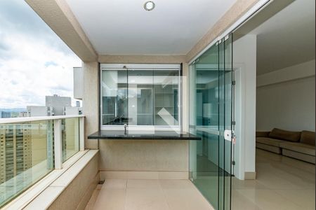 Varanda da Sala de apartamento para alugar com 2 quartos, 77m² em Vila da Serra, Nova Lima