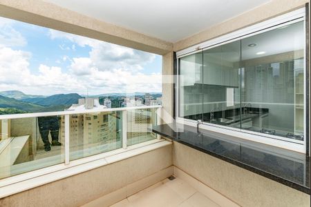 Varanda da Sala de apartamento para alugar com 2 quartos, 77m² em Vila da Serra, Nova Lima