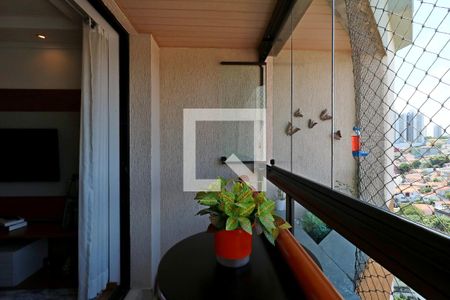 Varanda da Sala de apartamento à venda com 2 quartos, 83m² em Vila Valparaíso, Santo André