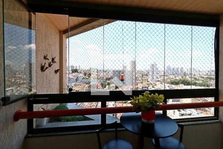 Varanda da Sala de apartamento à venda com 2 quartos, 83m² em Vila Valparaíso, Santo André