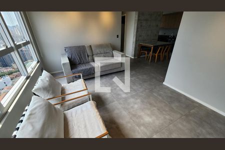 Sala de apartamento para alugar com 2 quartos, 72m² em Embaré, Santos