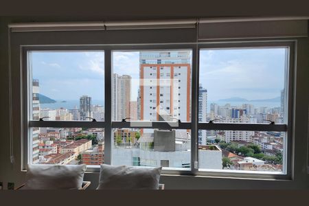 Detalhe Sala de apartamento para alugar com 2 quartos, 72m² em Embaré, Santos