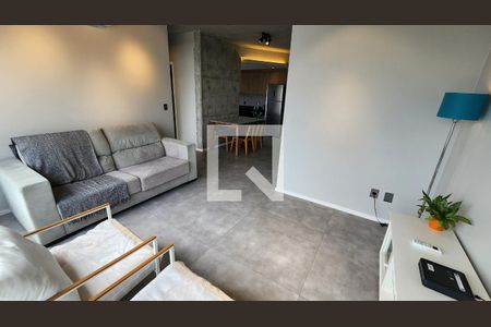 Sala de apartamento para alugar com 2 quartos, 72m² em Embaré, Santos