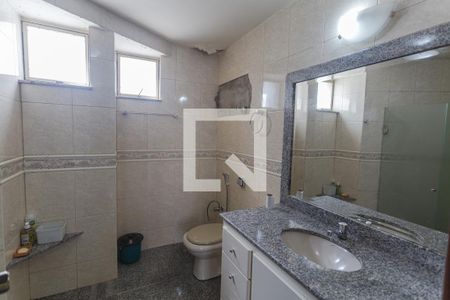 Banheiro da Suíte de apartamento à venda com 4 quartos, 138m² em Silveira, Belo Horizonte