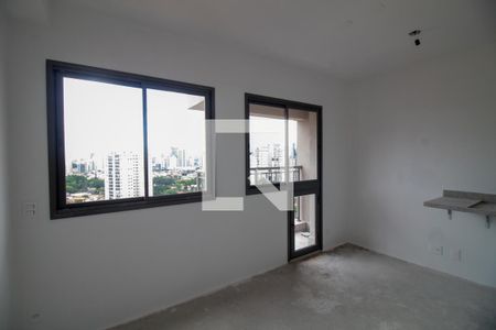 Sala / Quarto - Studio de kitnet/studio à venda com 1 quarto, 21m² em Santo Amaro, São Paulo